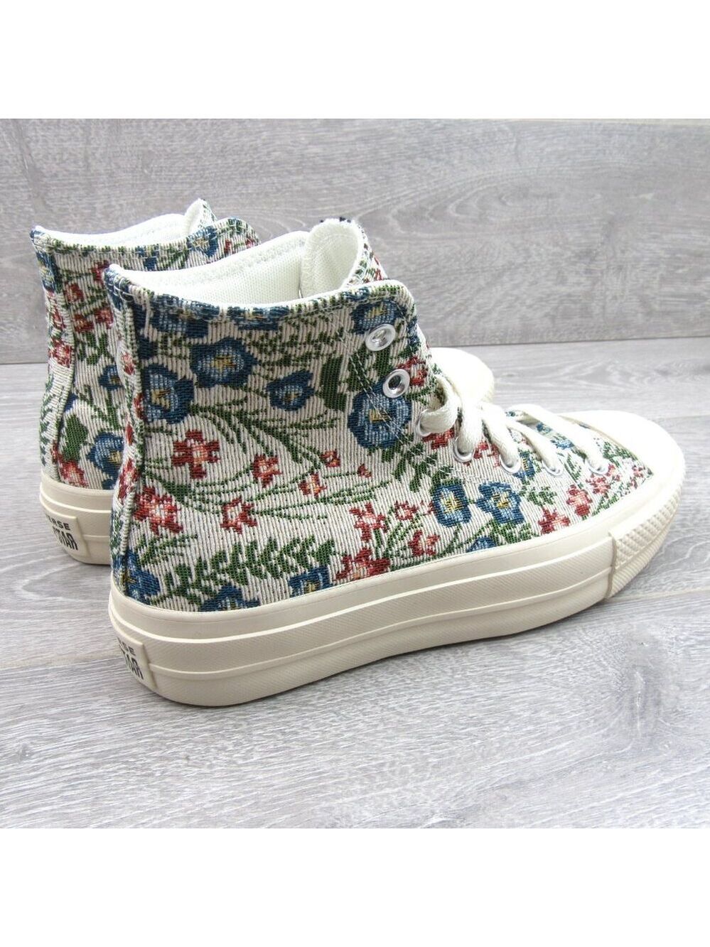 Converse CTAS Lift Platform Floral Tapestry Women's Size 8 Shoes NEW - Picture 7 of 15
